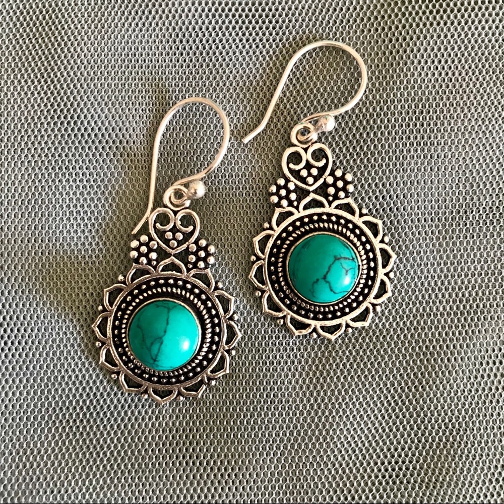 Bohemian Silver Earrings